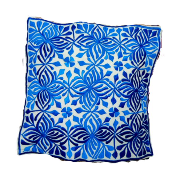 Des housses de coussins blue mosaïque  | Snazzy Marketplace