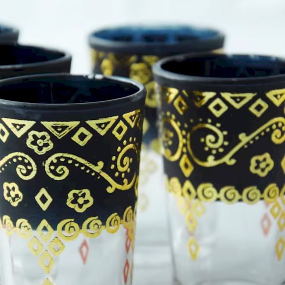 Verres de thé couleur noir - Snazzy Marketplace