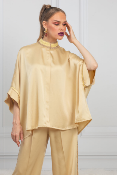 Silk sarine shirt | Inouchkaa | Snazzy Marketplace